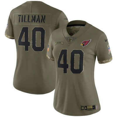 Arizona Arizona Cardinals #40 Pat Tillman Nike Women's 2022 Salute To Service Limited Jersey - Olive